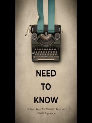 cover image of Need to Know